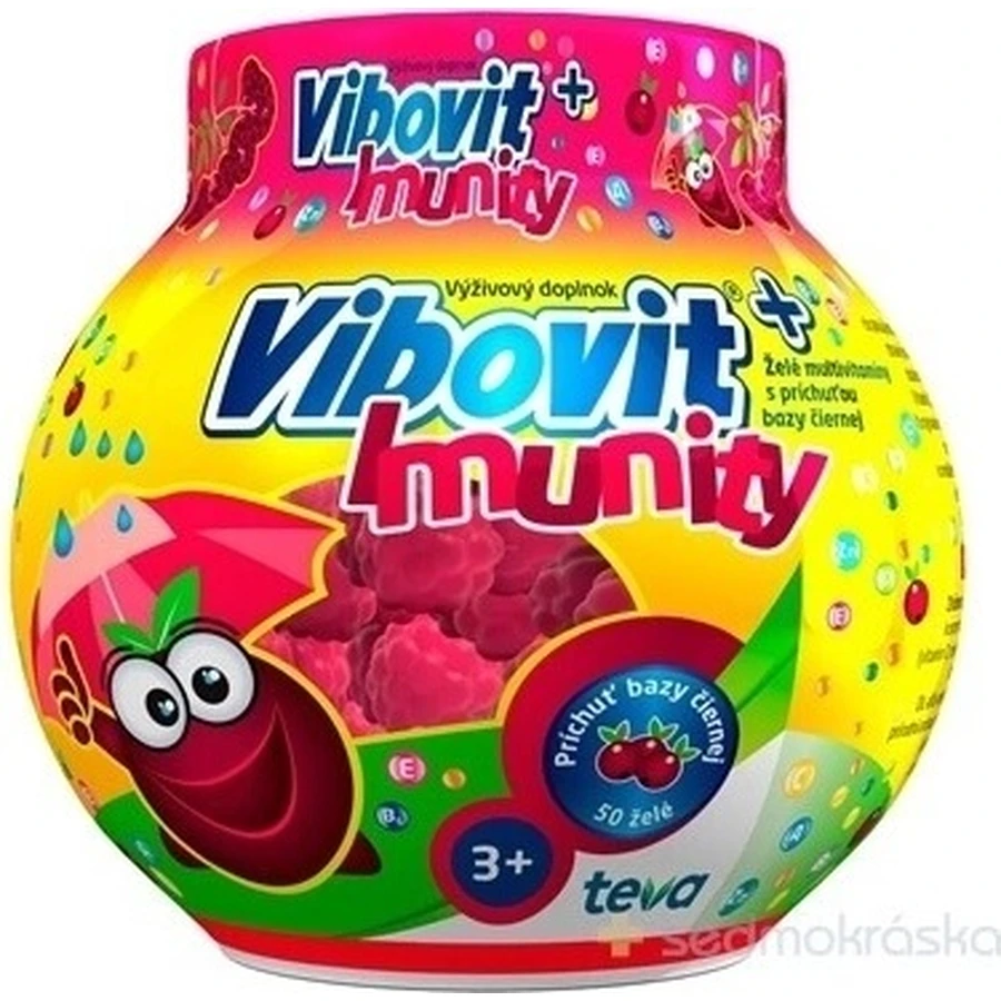 Vibovit + Inmunidad 50 1×50 unidades, gelatina con sabor a saúco negro