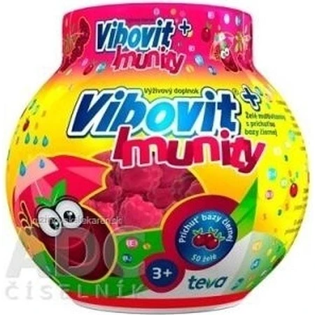 Vibovit + Inmunidad 50 1×50 unidades, gelatina con sabor a saúco negro