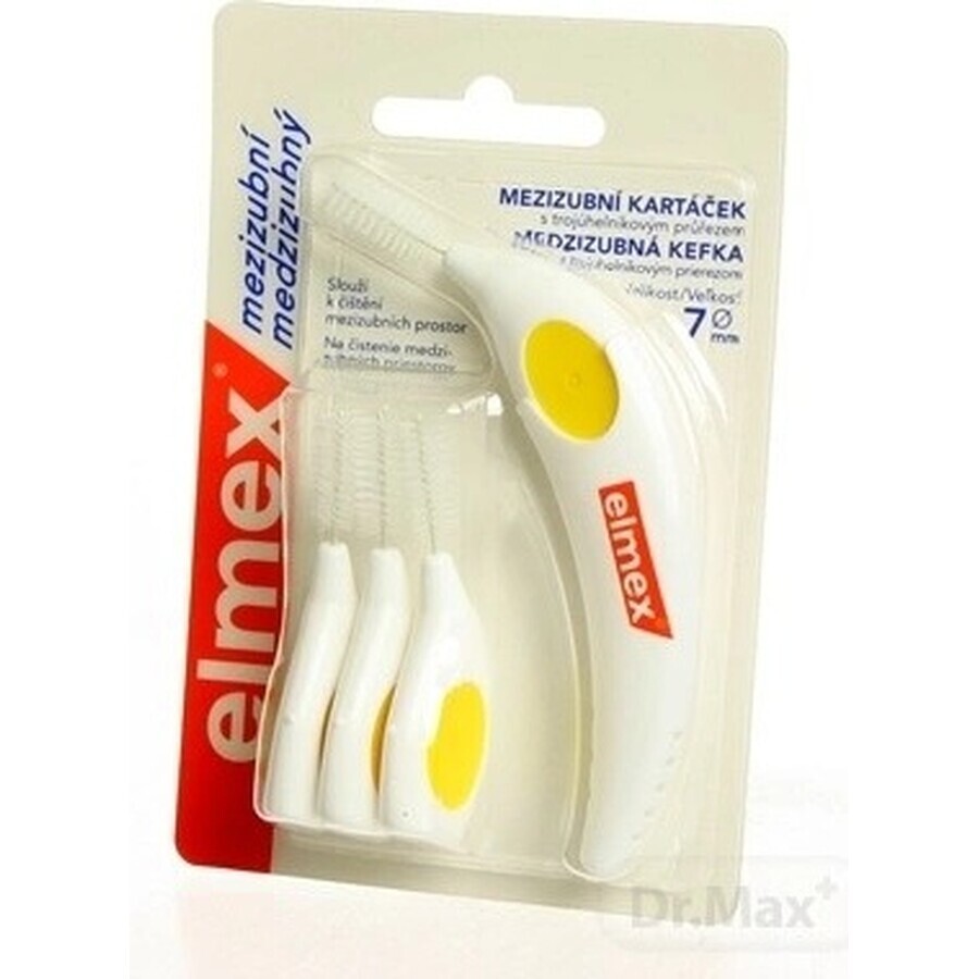 ELMEX INTERDENTAL No.7 YELLOW 1x4 pcs, interdental brushes