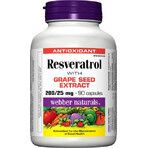 WEBBER NATURALS Resveratrolo 200 mg 1×90 cps, integratore alimentare