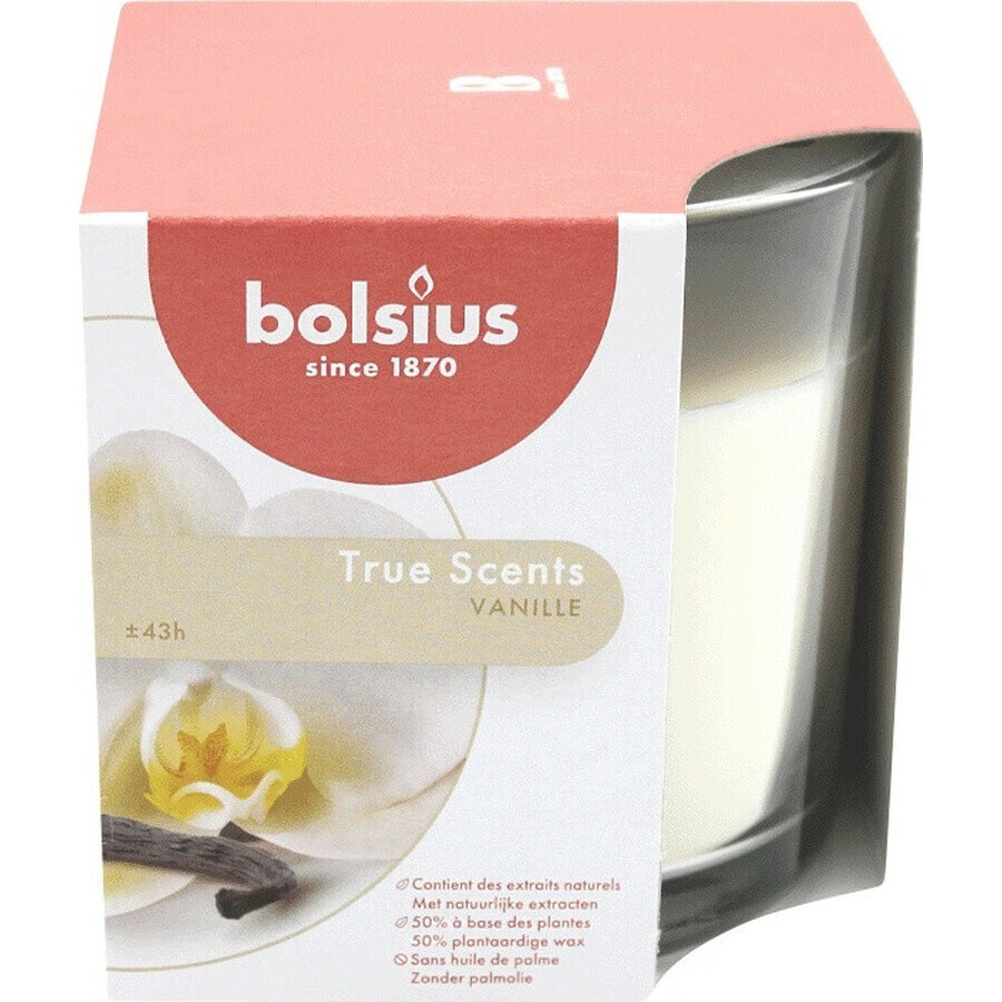 Bolsius Aromatic 2.0 Botella 95x95mm Botella 95x95mm Vainilla, vela perfumada 1×1 ud, vela perfumada