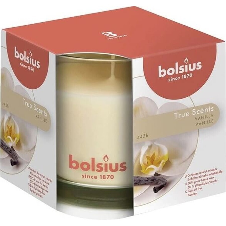 Bolsius Aromatic 2.0 Botella 95x95mm Botella 95x95mm Vainilla, vela perfumada 1×1 ud, vela perfumada