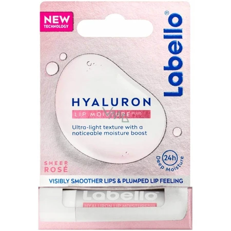 Labello Balsam de buze Hyaluron Rose 1×5,2 g, balsam de buze