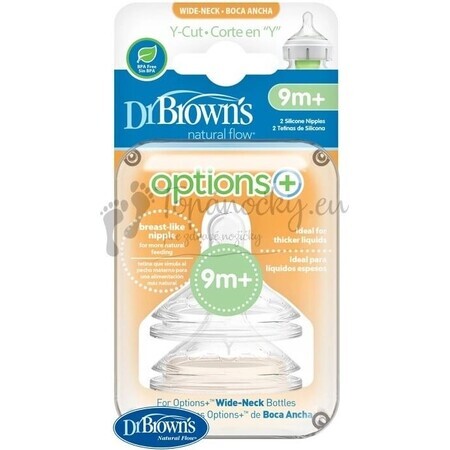 DR.BROWNS OPTIONS+ WN Y-CUT 1×2 pcs, sucettes