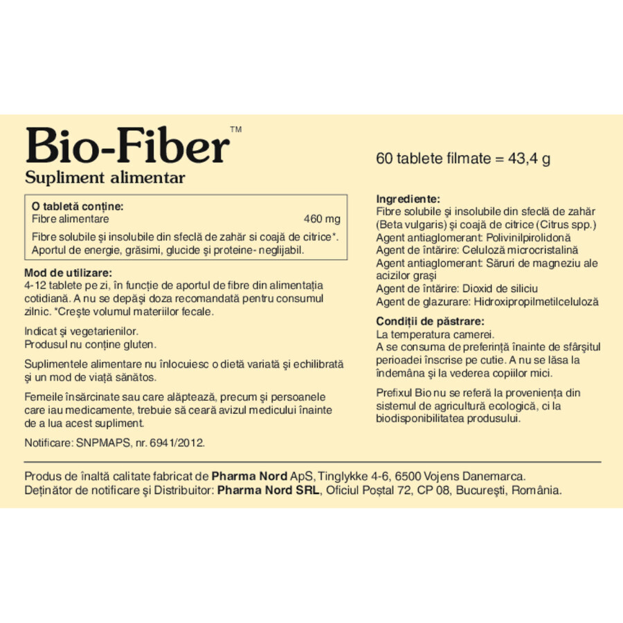 Bio-Fiber, 60 tablets, Pharma Nord