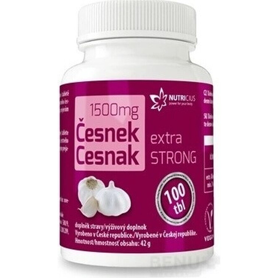 NUTRICIUS Extra Knoblauch STRONG 1×100 tbl