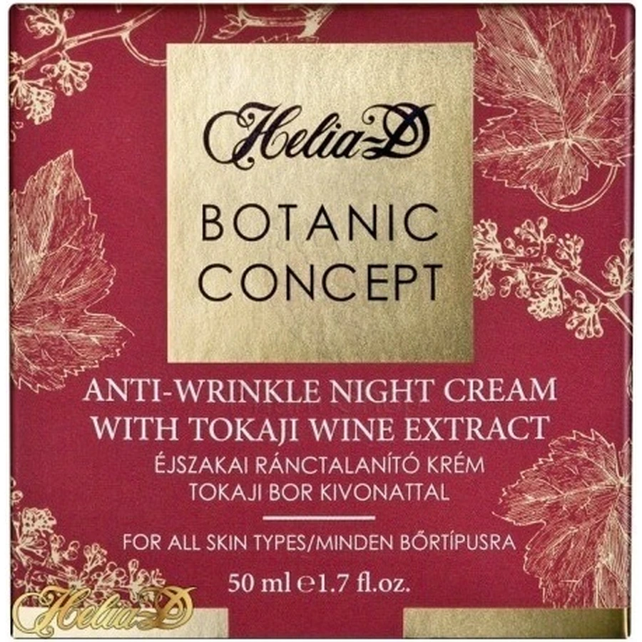 Helia_D Botanic Concept Przeciwzmarszczkowy krem na noc 1×50 ml, przeciwzmarszczkowy krem na noc: ceny i cechy
