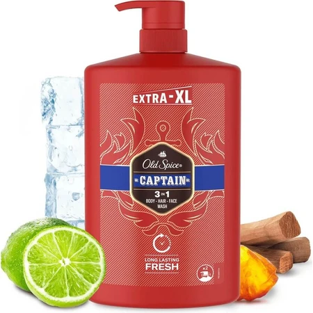 Old Spice SG 1l Captain 1×1000ml Captain 1l, szampon i żel pod prysznic dla mężczyzn: ceny i cechy