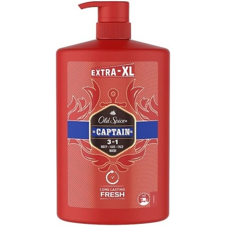 Old Spice SG 1l Captain 1×1000 ml, shampoo and shower gel for men