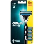 GILLETTE MACH3 SHAVER + 5NH Set 1×1, rasoir + 5 têtes de remplacement