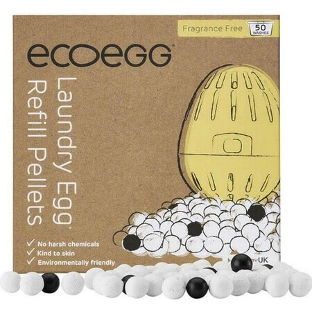 Ecoegg Waspatroon - 50 wasbeurten parfumvrij 1×1 stuk, patroon voor 50 wasbeurten