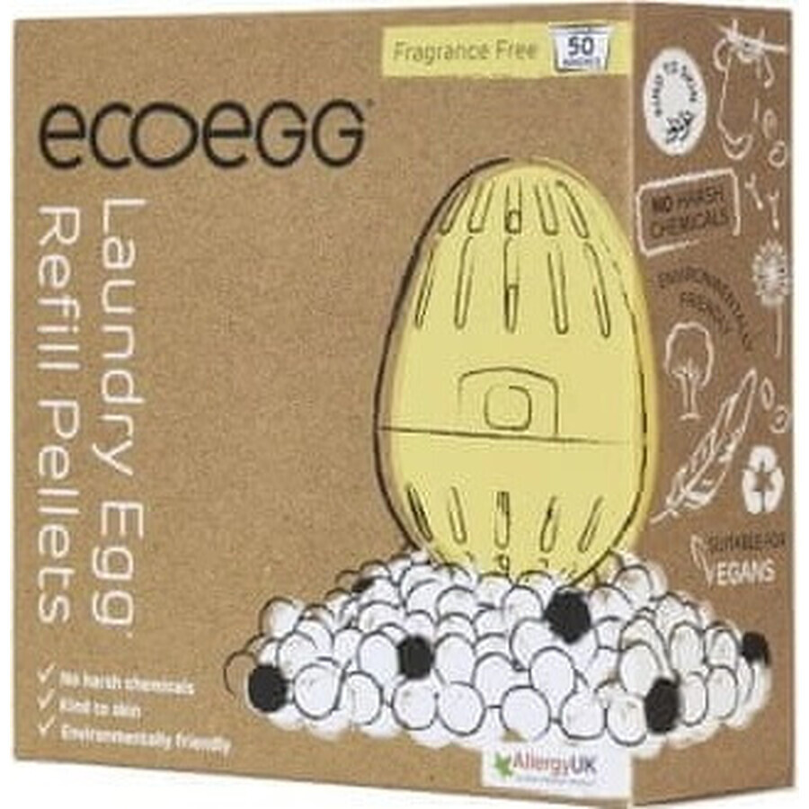 Ecoegg Waspatroon - 50 wasbeurten parfumvrij 1×1 stuk, patroon voor 50 wasbeurten