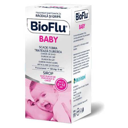 BioFlu Baby 120 mg/5 ml, 100 ml, Biofarm