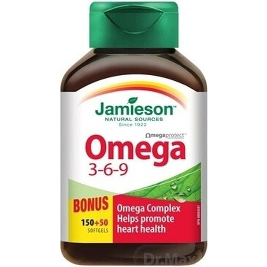 JAMIESON OMEGA 3-6-9 1×200 tbl, voedingssupplement