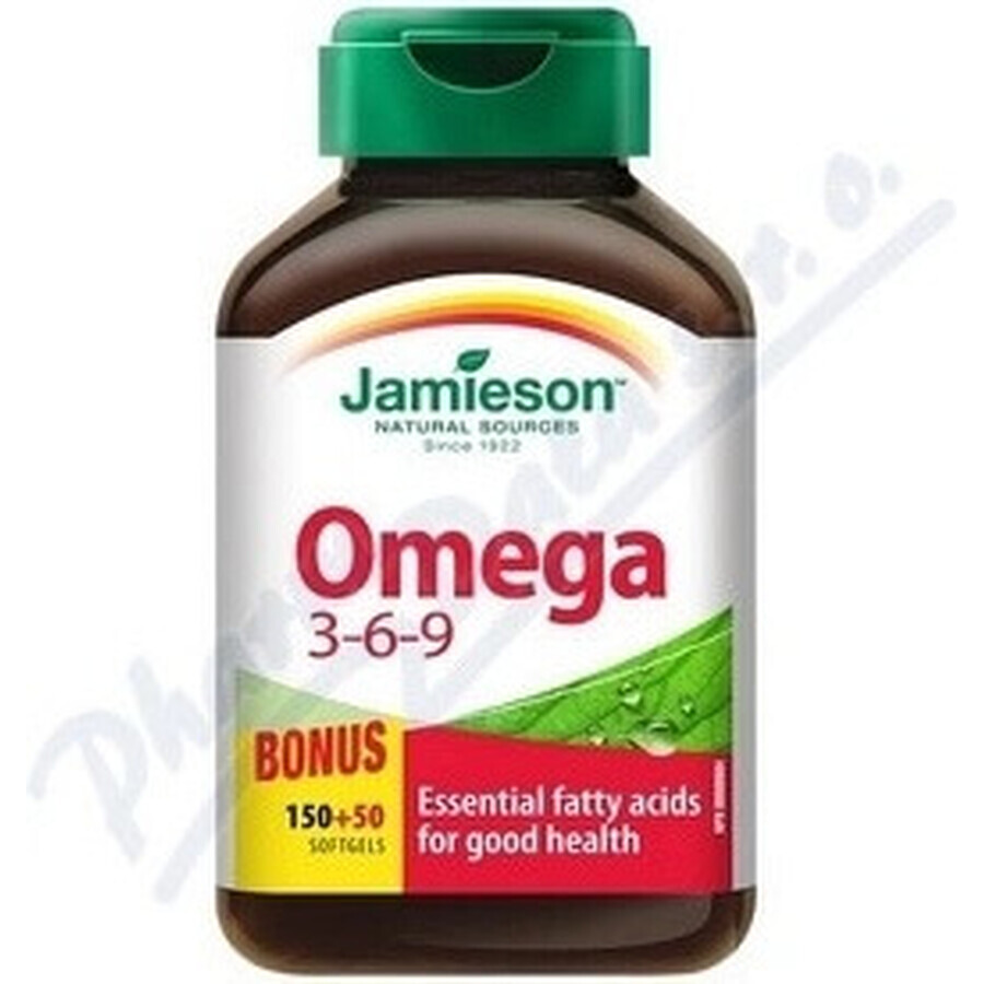 JAMIESON OMEGA 3-6-9 1×200 tbl, voedingssupplement