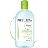 BIODERMA Sébium H2O micellar water for oily skin and acne 1×500 ml, micellar water