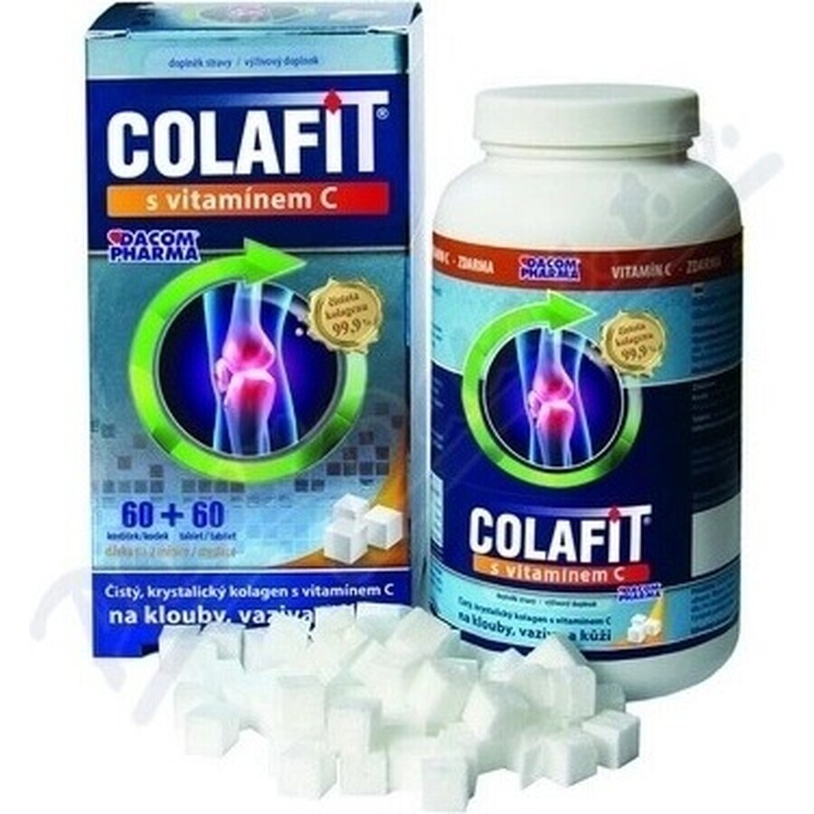 COLAFIT con vitamina C 1×1 set, cubetti 60 pz + tbl 60 pz