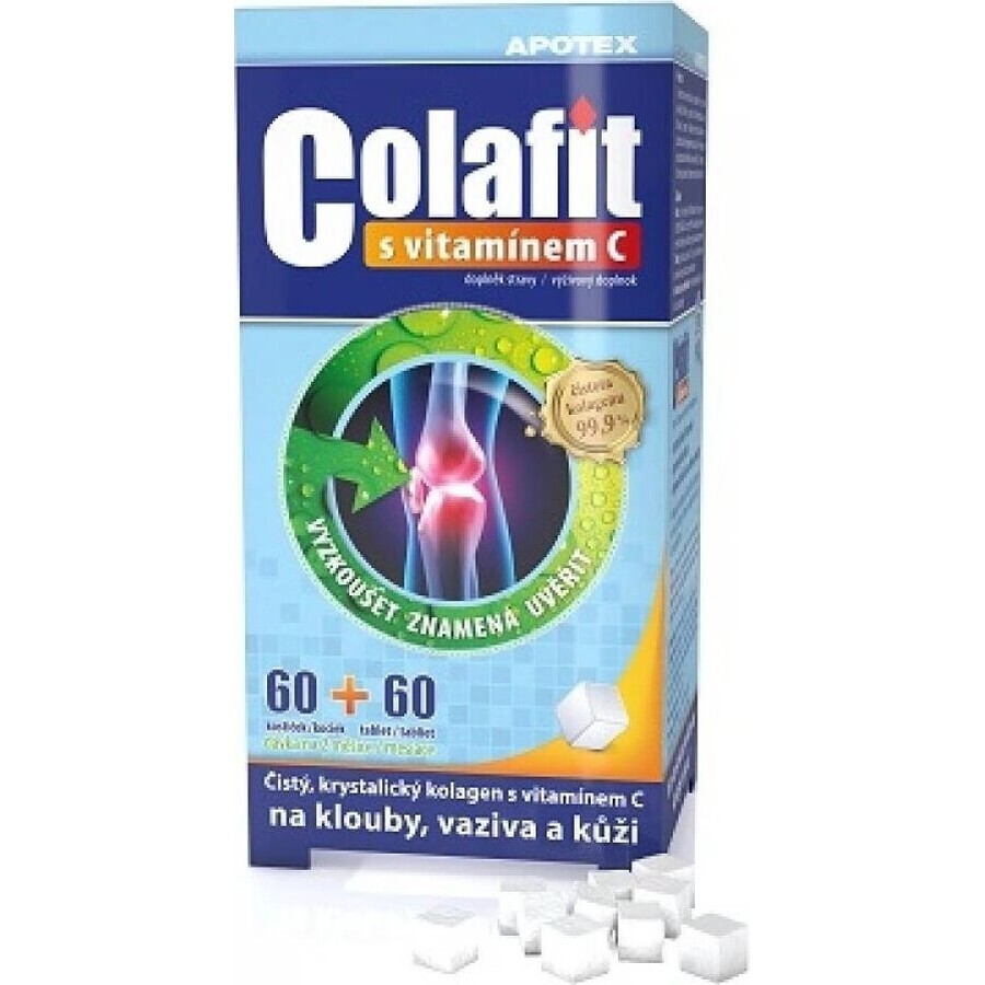 COLAFIT con vitamina C 1×1 set, cubetti 60 pz + tbl 60 pz