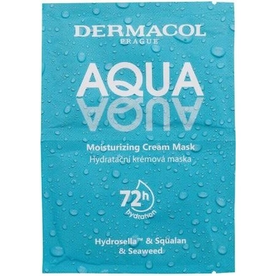 Dermacol AQUA aqua masque hydratant pour le visage 1×8ml, masque hydratant pour le visage