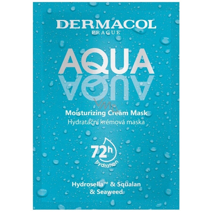 Dermacol AQUA aqua masque hydratant pour le visage 1×8ml, masque hydratant pour le visage