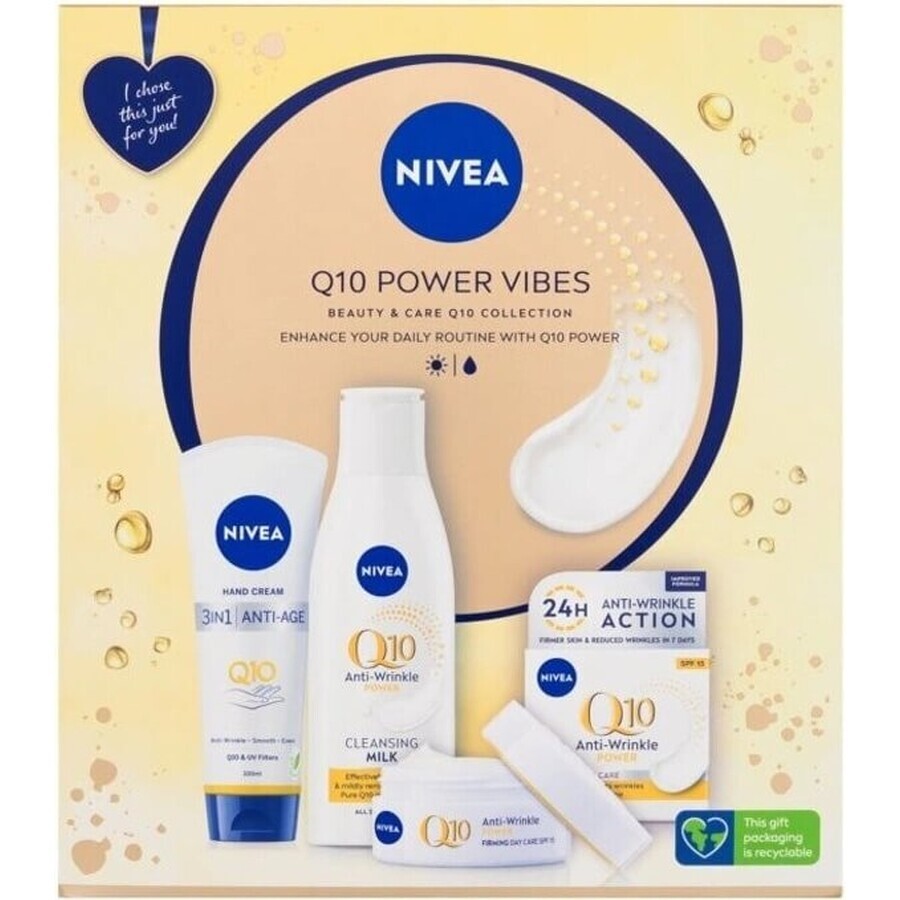 Nivea Energizing Day + Night Anti-Wrinkle Cream Q10 2x50ml 1×2x50 ml, cremă pentru piele