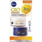 Nivea Energizing Day + Night Anti-Wrinkle Cream Q10 2x50ml 1×2x50 ml, cremă pentru piele