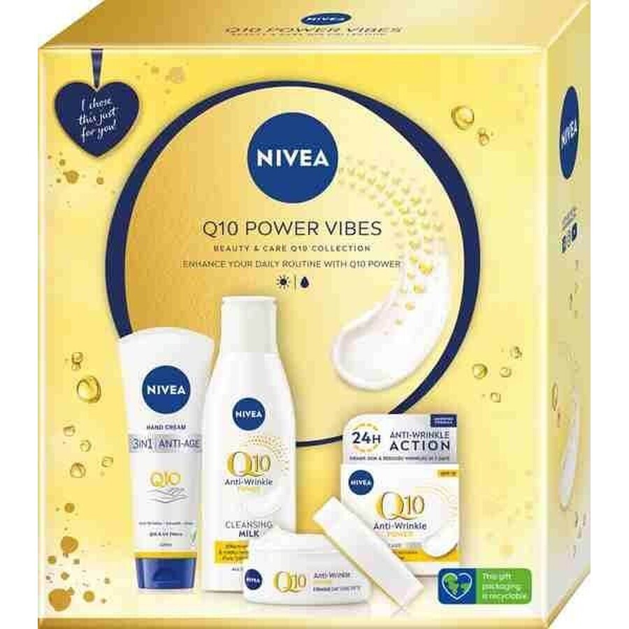 Nivea Energizing Day + Night Anti-Wrinkle Cream Q10 2x50ml 1×2x50 ml, cremă pentru piele