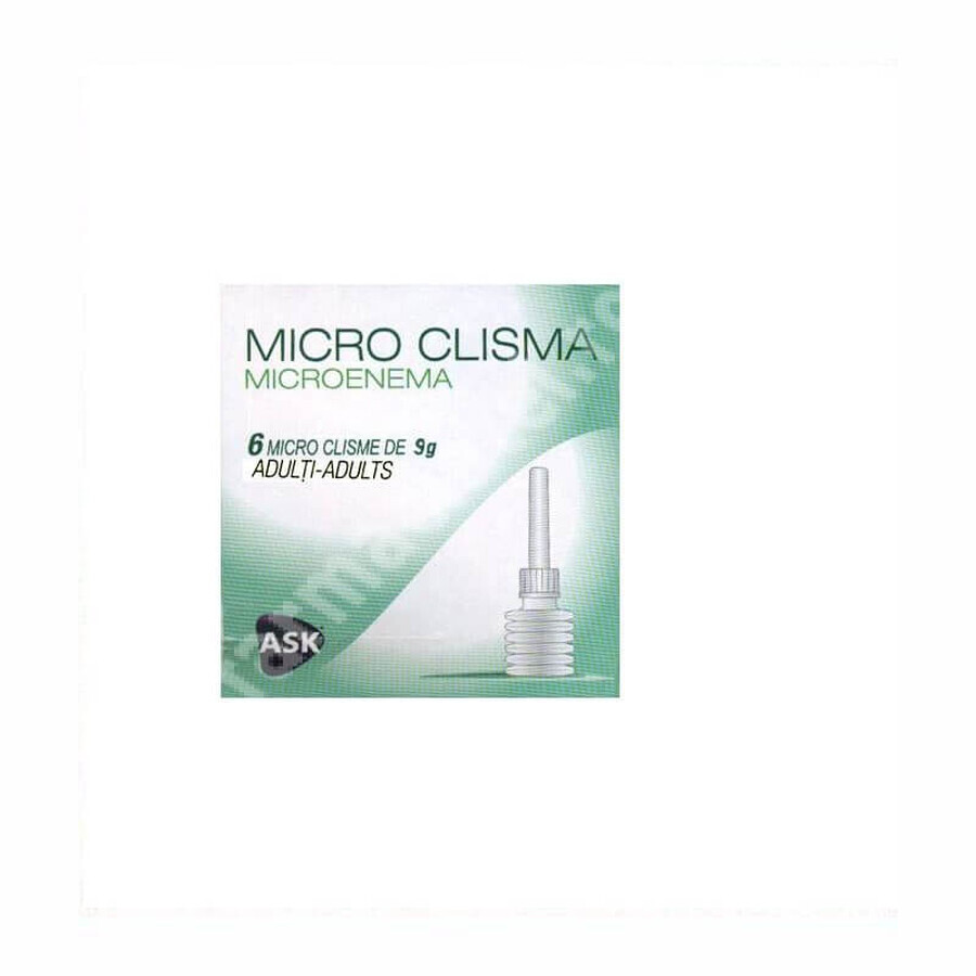 Microenema Volwassen Microenema, 6 injectieflacons, Amc Pharma Solutions