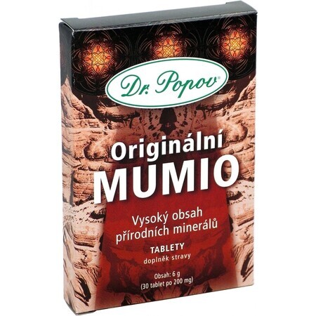 DR. POPOV MUMIO 1×30 tbl, Nahrungsergänzungsmittel