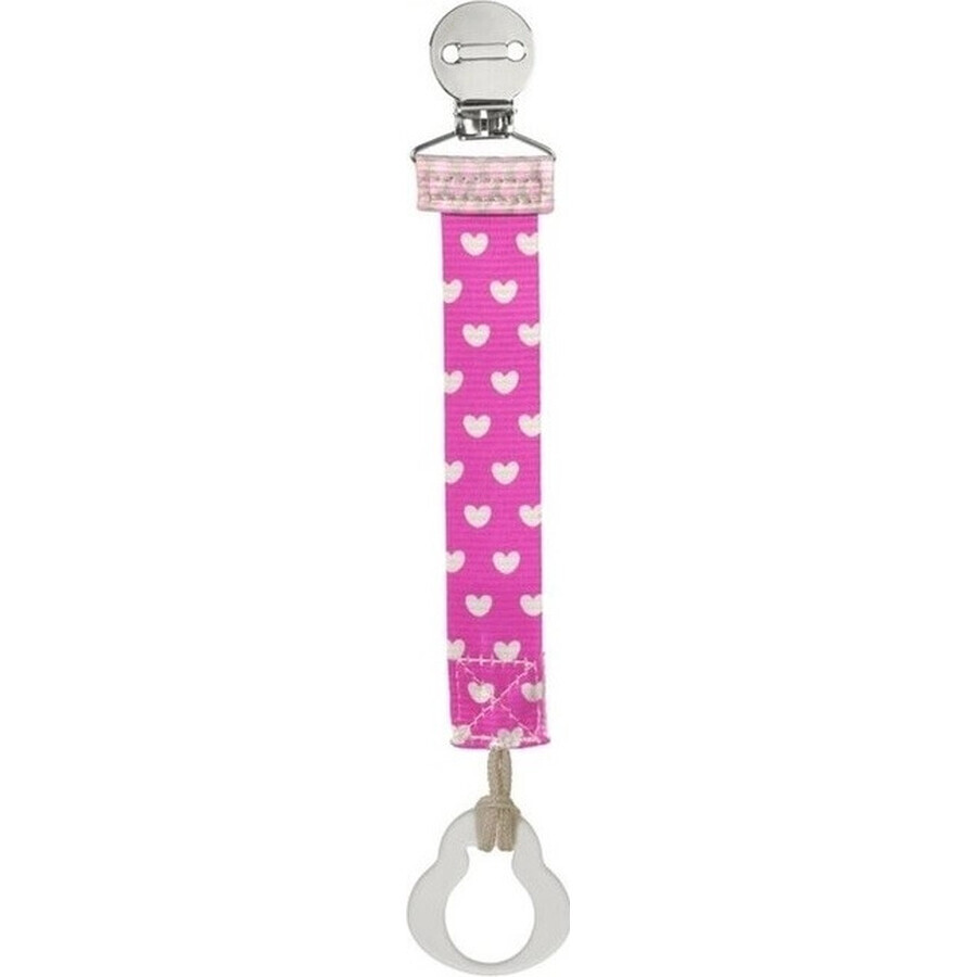 CHICCO Soother Clip Fashion Girl 1×1 buc, pentru majoritatea suzetelor