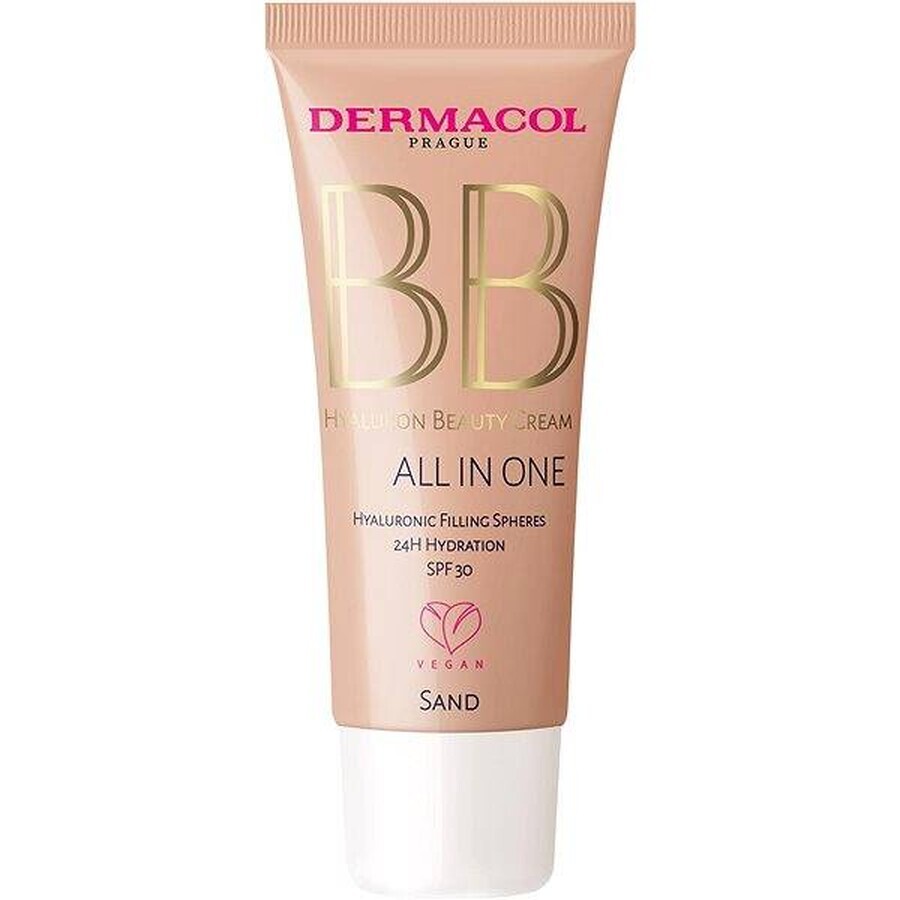 Dermacol BB Hyaluronic Cream SPF30 No.1 SAND 1×30 ml, cremă SPF30