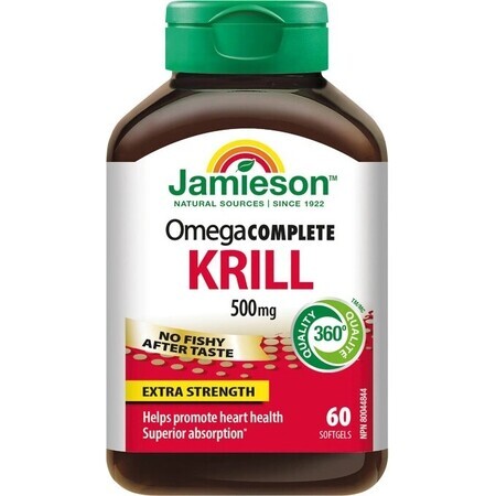 JAMIESON OMEGA COMPLETE PURE KRILL OIL 1×60 cps, complemento alimenticio