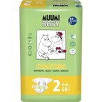 Muumi Baby 2 Newborn 3-6 kg, 1×58pcs, ECO diapers