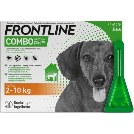 FRONTLINE COMBO spot-on for DOG M 3 x 1,34 ml 3x1,34 ml, solution for dogs