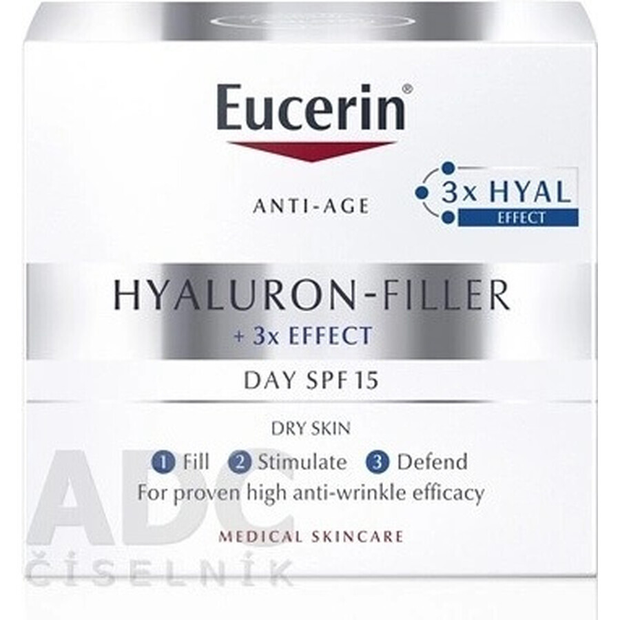 Eucerin HYALURON-FILLER anti-wrinkle day cream 1×50 ml, cream for dry skin