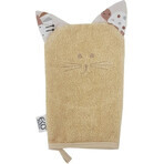 EKO Șervețel de bumbac cu urechi Cat Beige 20x15 cm 1×1 buc, șervețel pentru copii