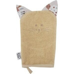 EKO Șervețel de bumbac cu urechi Cat Beige 20x15 cm 1×1 buc, șervețel pentru copii