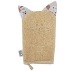 EKO Șervețel de bumbac cu urechi Cat Beige 20x15 cm 1×1 buc, șervețel pentru copii