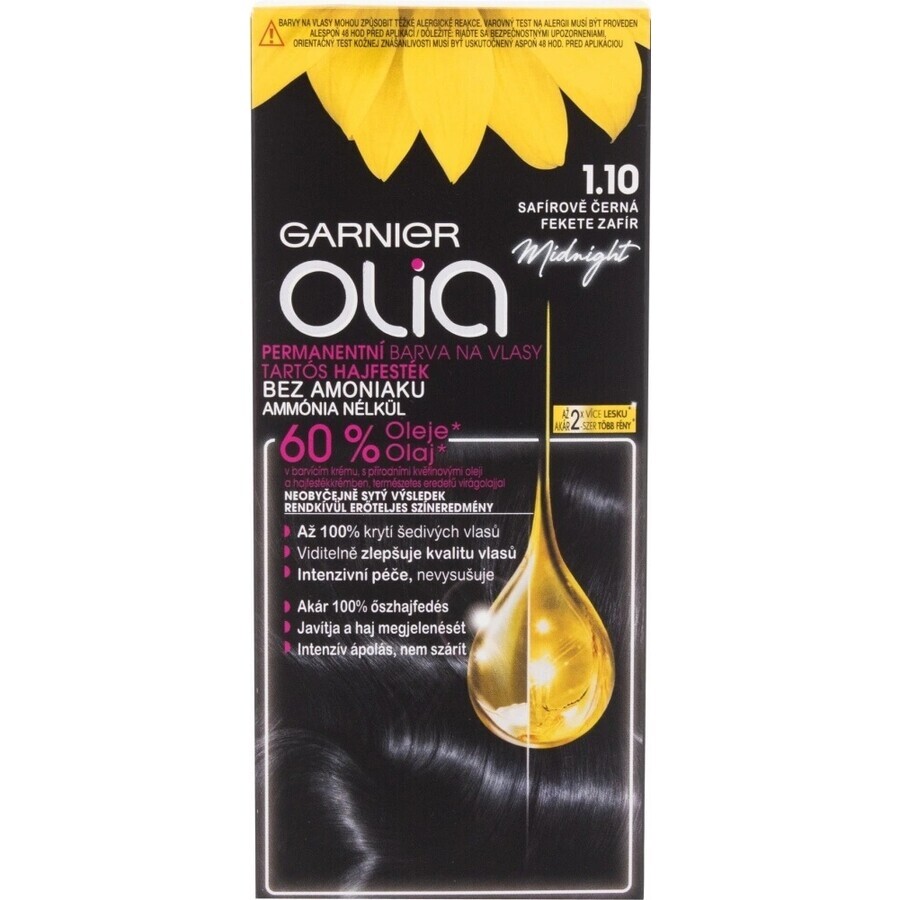 Garnier Olia Permanent Hair Colour 3.23 Dark Chocolate 1×1 set, permanent hair colour