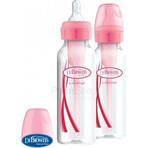 Dr Browns Pink Bottle 2 pcs 2×250 ml 2×250 ml, bouteilles