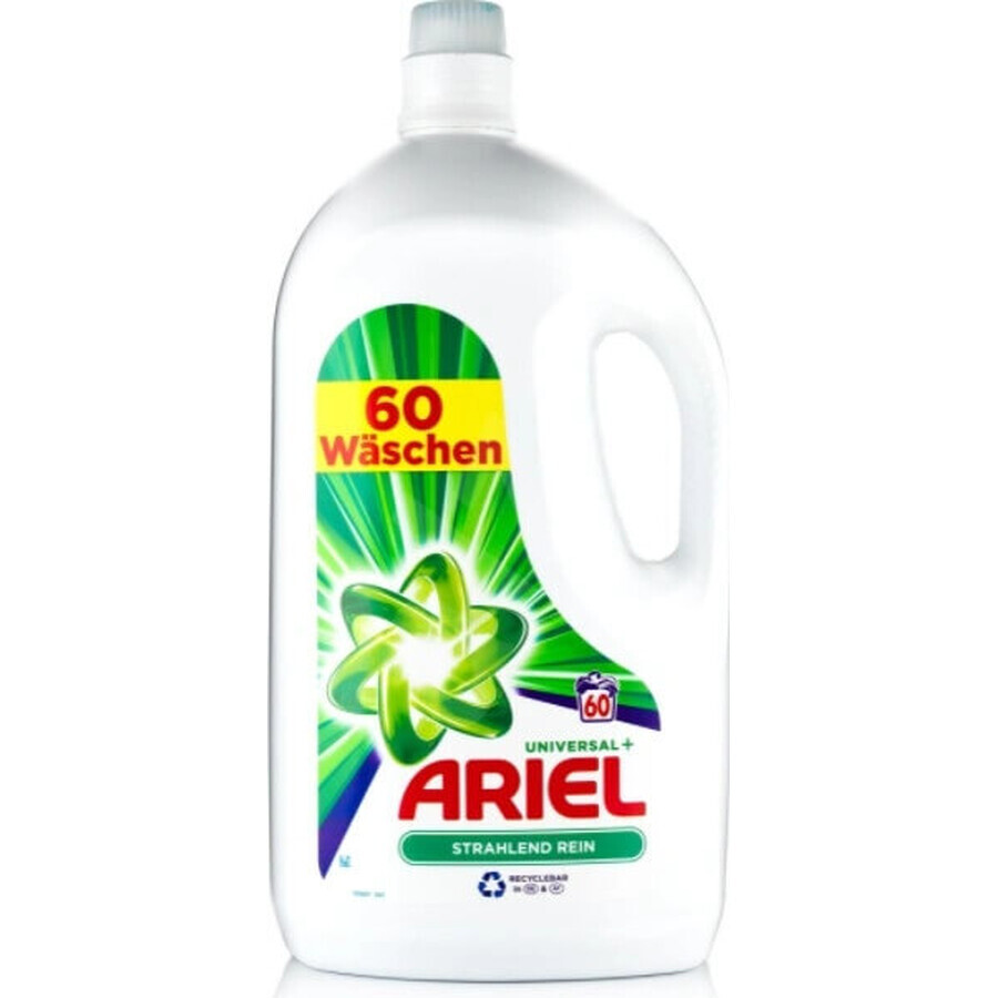 ARIEL GEL 3L / 60PD BRILLIANT CLEAN UNIVERSAL+ 1×3000 ml, washing gel