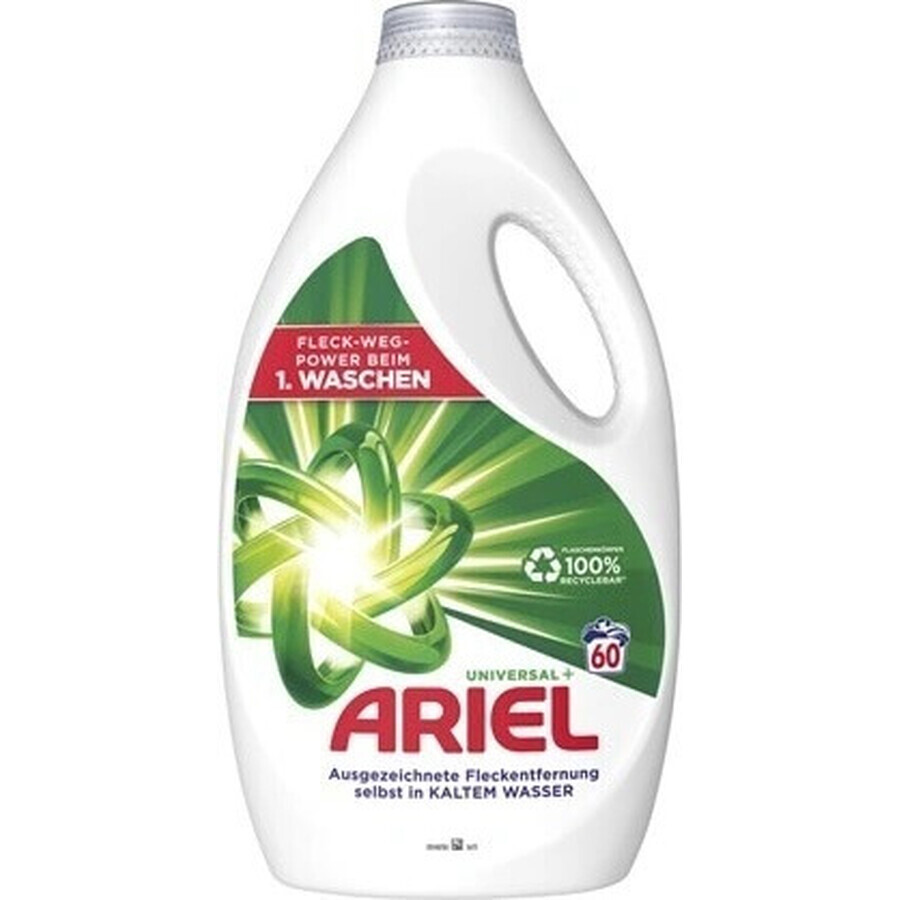 ARIEL GEL 3L / 60PD BRILLIANT CLEAN UNIVERSAL+ 1×3000 ml, washing gel