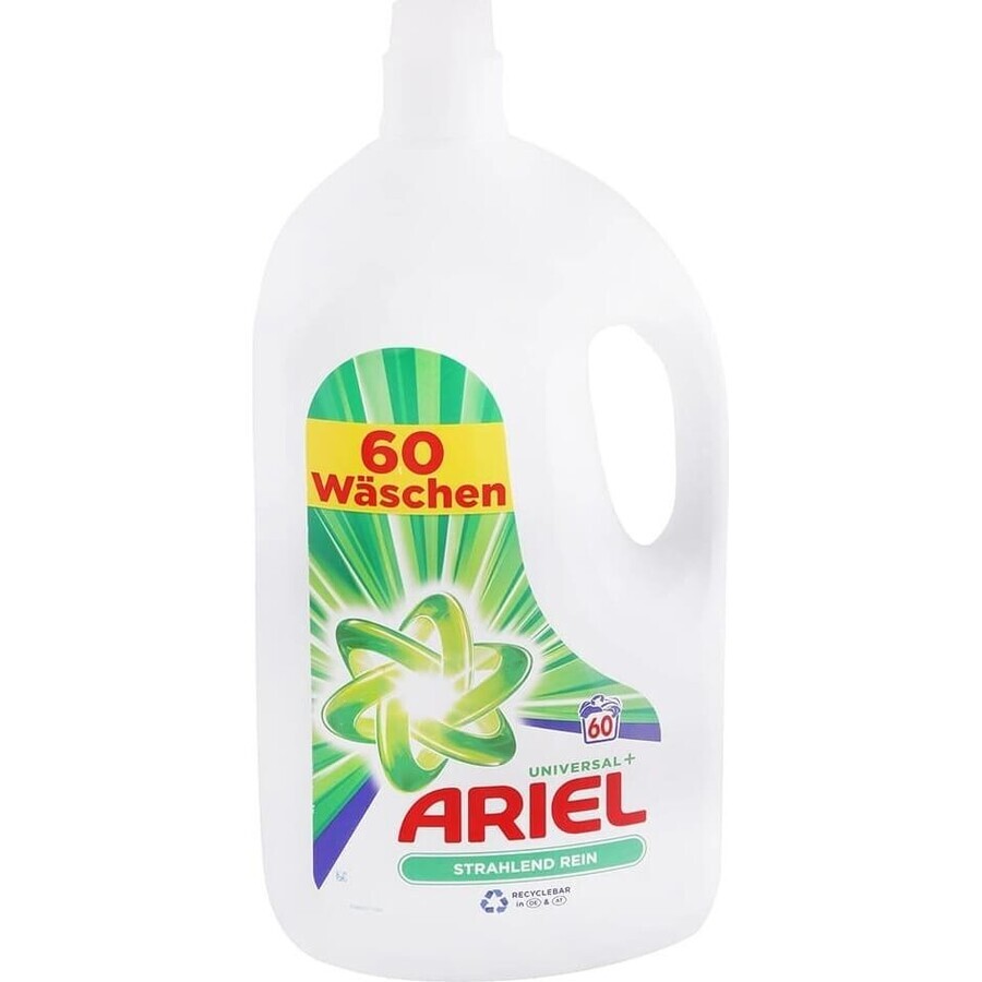 ARIEL GEL 3L / 60PD BRILLIANT CLEAN UNIVERSAL+ 1×3000 ml, washing gel