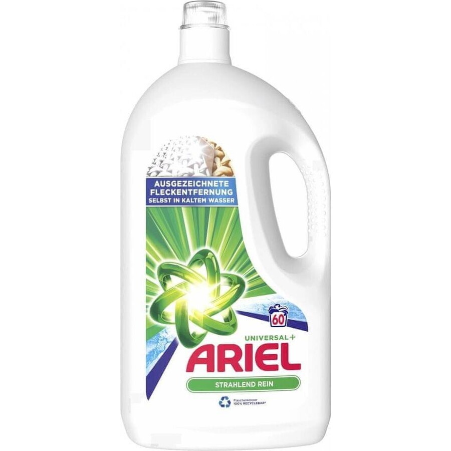 ARIEL GEL 3L / 60PD BRILLIANT CLEAN UNIVERSAL+ 1×3000 ml, washing gel