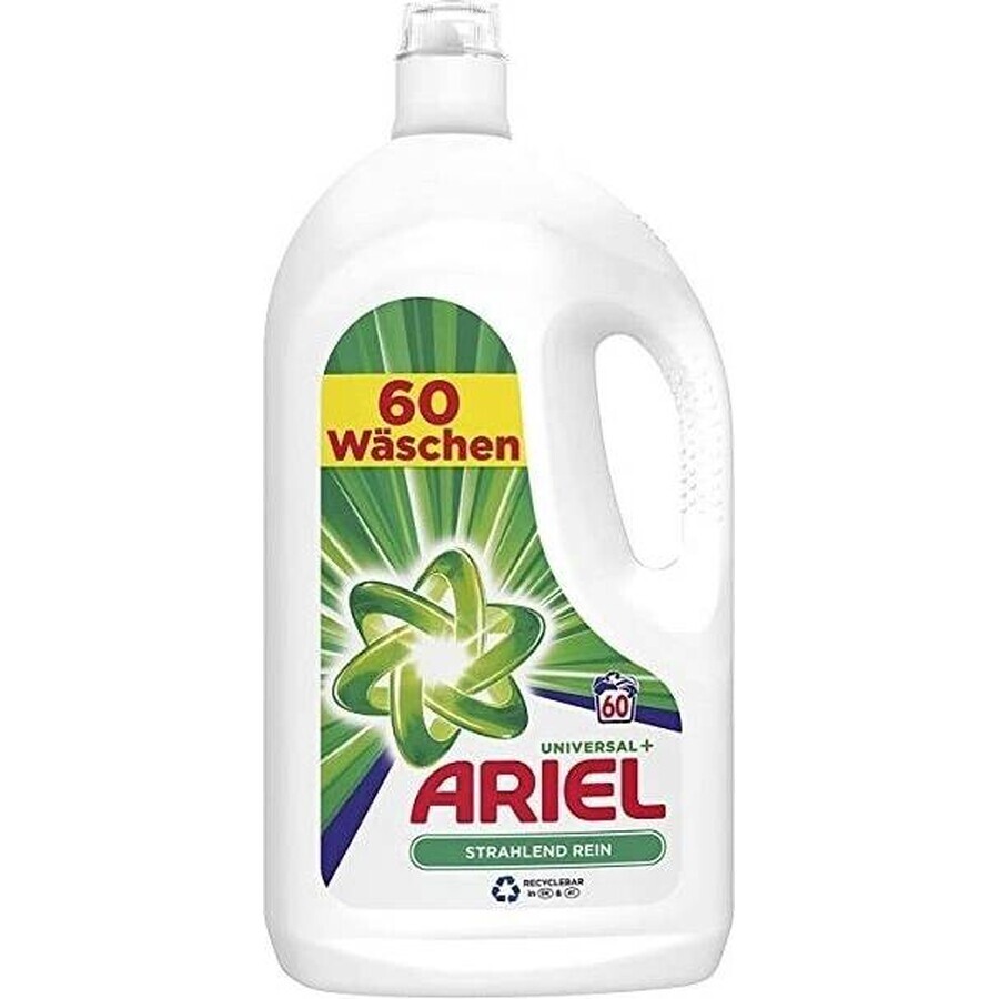 ARIEL GEL 3L / 60PD BRILLIANT CLEAN UNIVERSAL+ 1×3000 ml, washing gel