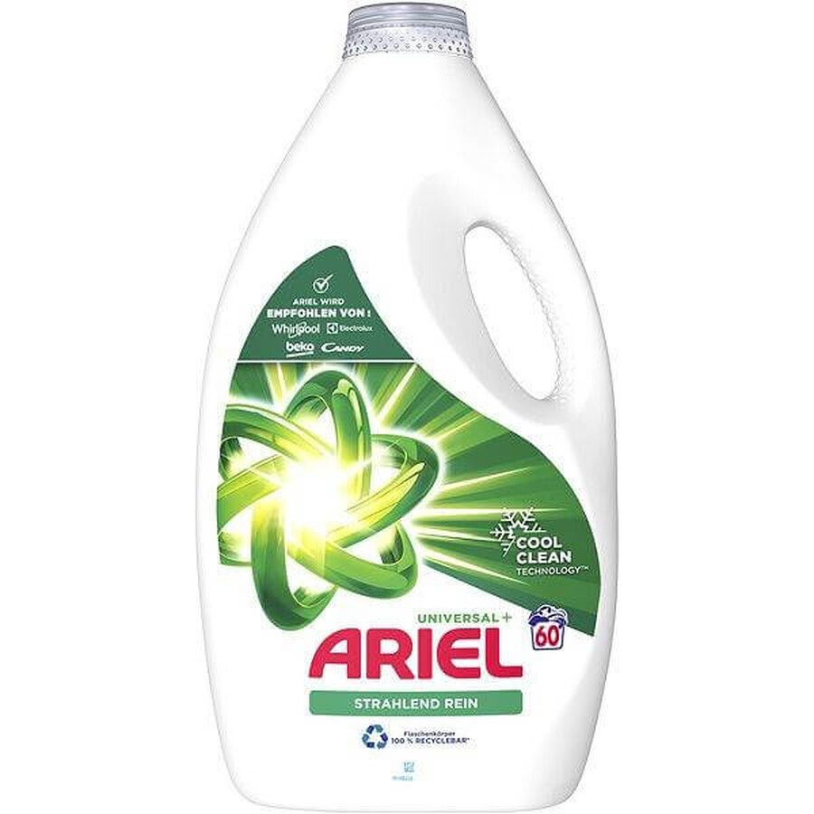 ARIEL GEL 3L / 60PD BRILLIANT CLEAN UNIVERSAL+ 1×3000 ml, washing gel