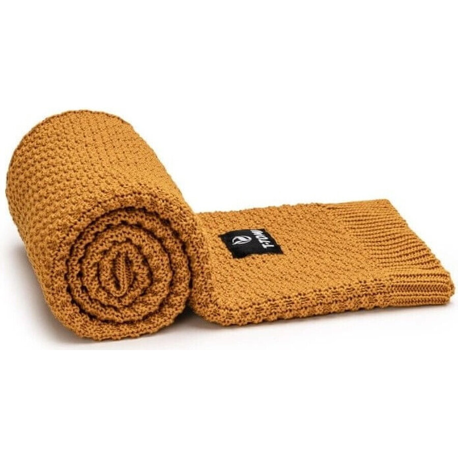 T-TOMI Coperta a maglia Curry 1×1 pz, coperta a maglia