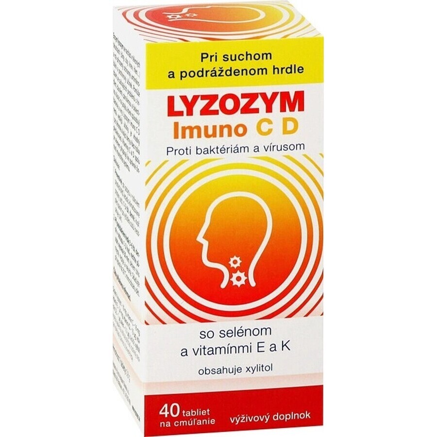 LYZOZYM Imuno C D 40 bl. voor kauwen 1×40 bl. voor kauwen