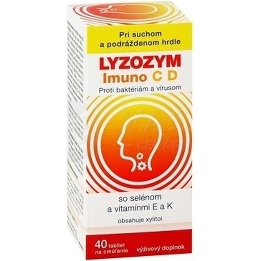 LYZOZYM Imuno C D 40 bl. voor kauwen 1×40 bl. voor kauwen