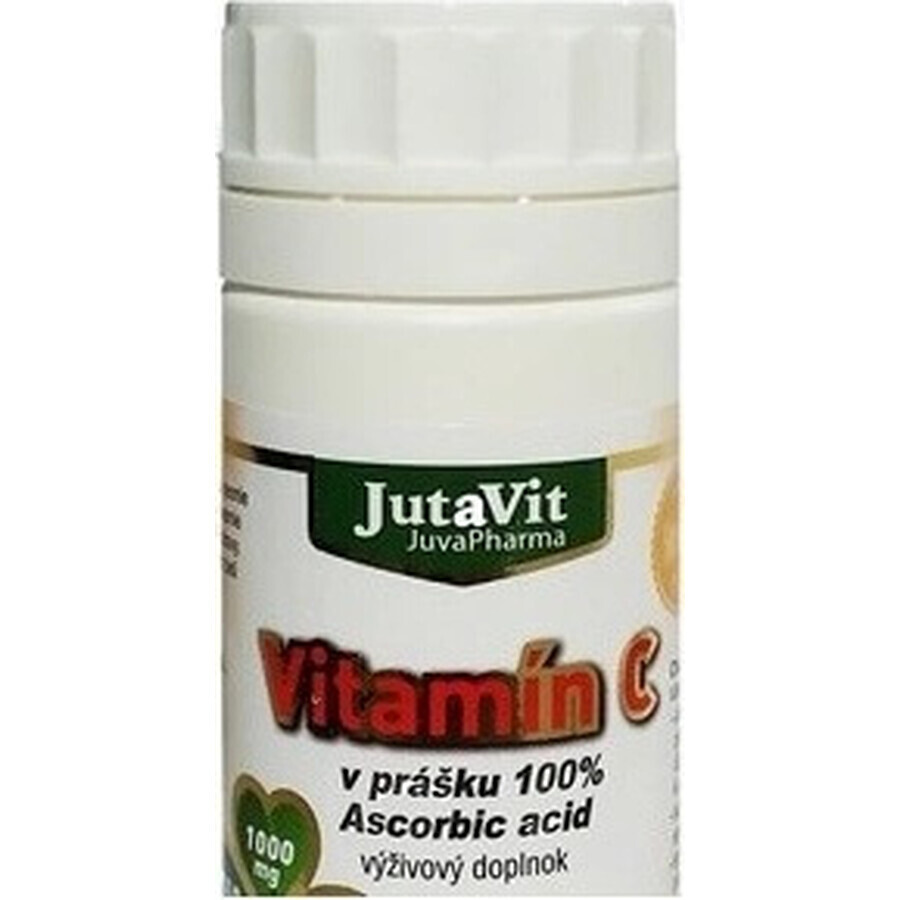 JutaVit Vitamina C (100% acid ascorbic) 1×160 g, supliment alimentar sub formă de pudră